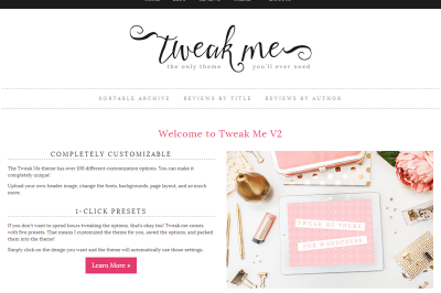 Tweak Me v2 theme for WordPress